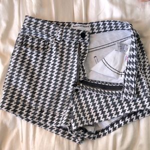 American Apparel Denim Shorts - Houndstooth